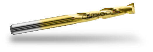 Fresas de 2 cortes espiral com titanio